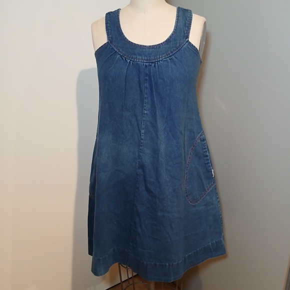 Prelude Dresses & Skirts - Vintage Prelude Denim Jumper Dress Size 6